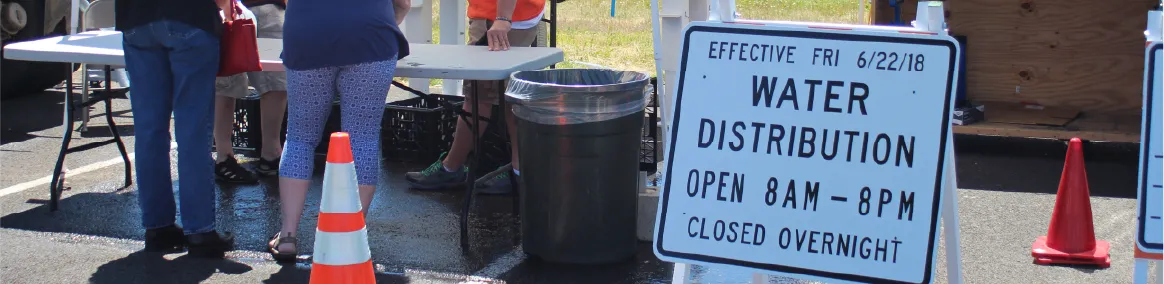 emergency water station following cyanotoxin event