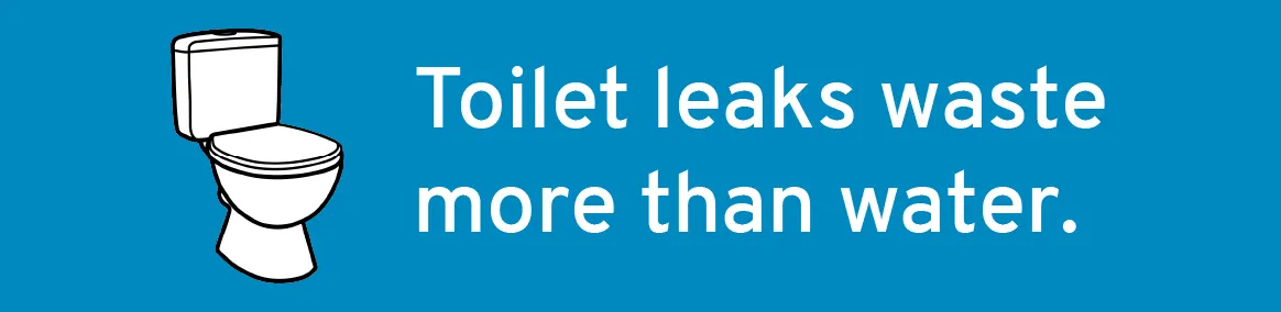 Toilet leaks waste more than water.