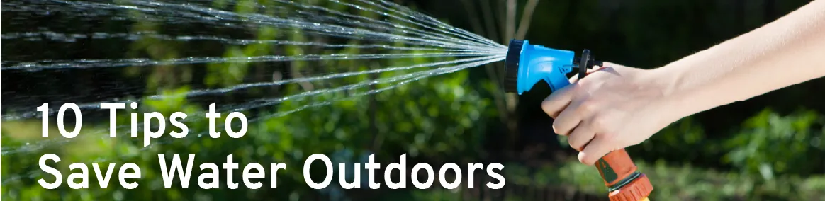 10 tips to save water outdoors