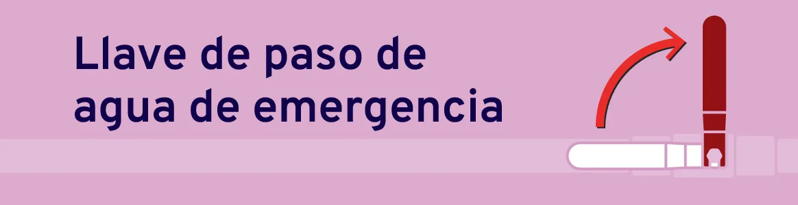 Llave de paso de agua de emergencia