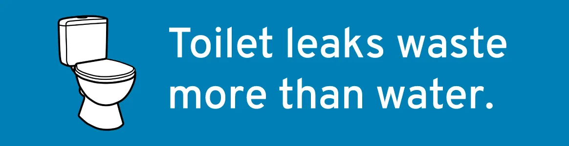 Toilet leaks waste more than water.